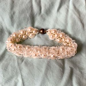 7” Faux Pearl beaded Bracelet